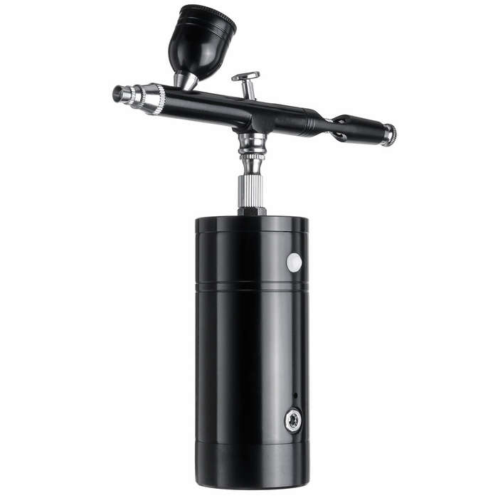 Black Portable Rechargeable Mini Electric Small Airbrush Air Pump Set Marker Pen Atmospheric Pressur