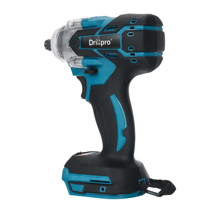 Drillpro 18V 520N.M 1/2'' Li-Ion Brushless Cordless Impact Electric Wrench Driver Replacement Tool