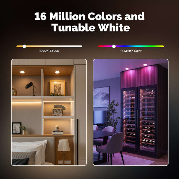 White - MOES Smart Zigbe LED Light 6W 540LM RGB Color Changing Bulb Voice Control with Alexa Google