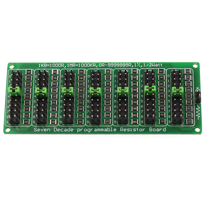 5Pcs 1R-9999999R Programmable Resistance Board Module 1/2W 1% Accuracy 1R Seven Decade Resistor Boar