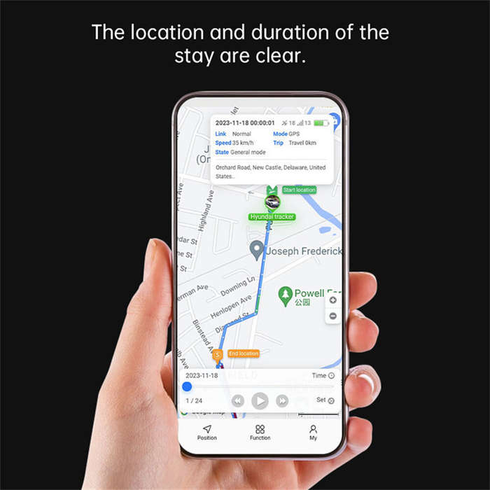 Black - GF10 Locator Car GPS Locator Strong Magnetic Installation-free Anti-Lost Device Motion Track