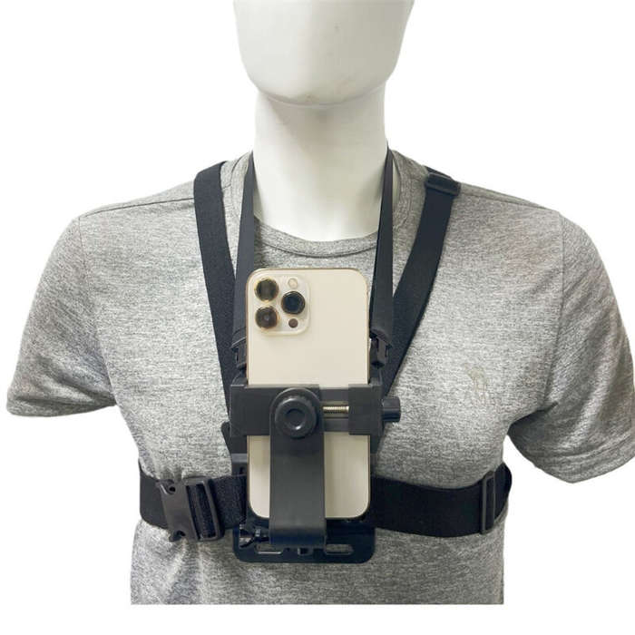 Black - XANES First-person View Bike Holder Sports Chest Shooting Camera Strap Live Outdoor Cycling