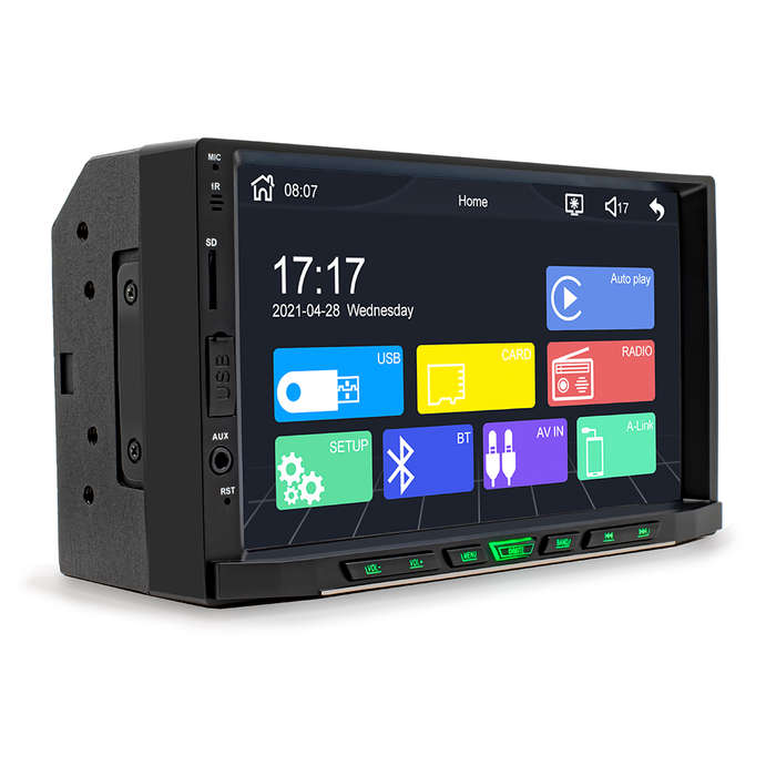 Wired Carplay - 7 Inch Car DVD Player Car Stereo Radio System MP5 Player Wireless/Wired Carplay with