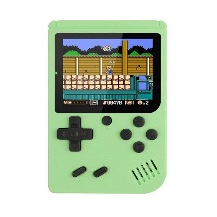 Yellow - 500 Games Retro Handheld Game Console 8-Bit 3.0 Inch Color LCD Kids Portable Mini Video Gam