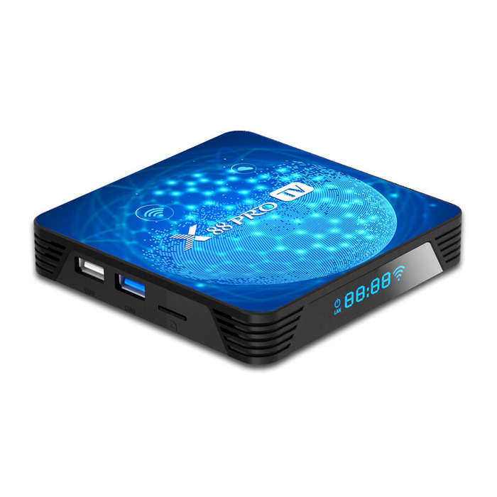 US Plug - X88 Pro 2+16G Smart TV Box Android 11 RK3318 2.4G/5.8G Dual Band WiFi BT5.0 3D Youtube 4K