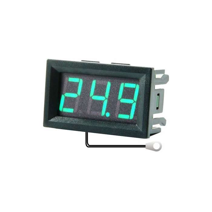 Red - 0.56 Inch Mini Digital LCD Indoor Convenient Temperature Sensor Meter Monitor Thermometer with