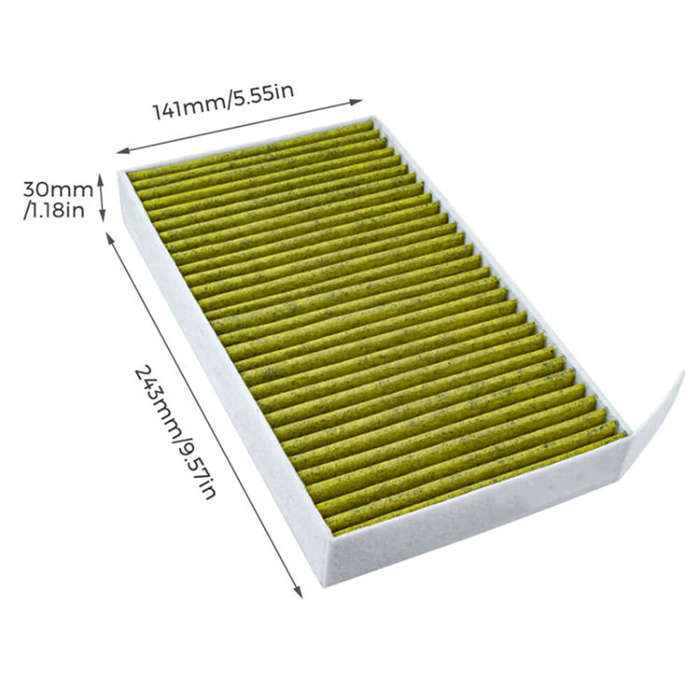 A - 2Pack Car Air Filter for Tesla Model 3 Y 3rd Air Conditioner Cabin Filter with Activated Carbon