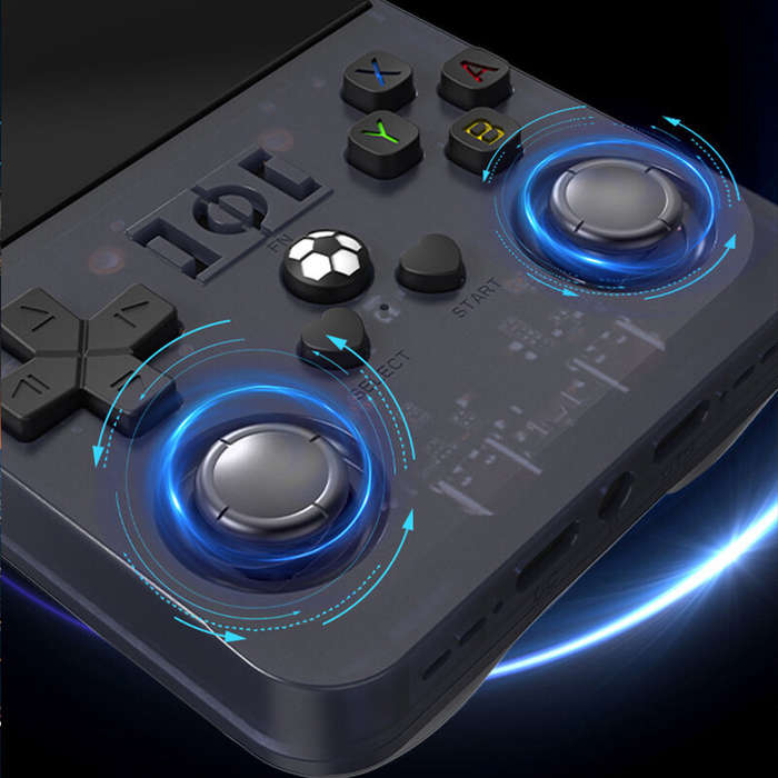 Red - R36Max 128G Open Source Handheld Game Console 4.0-inch Screen Built-in 21000+ Games 4000mAh Po
