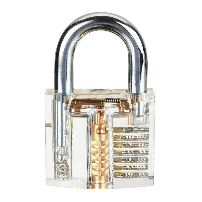 24PCS Stainless Steel Picks and Padlocks Set Complete with Picking Blade Wrench and Other Accessorie