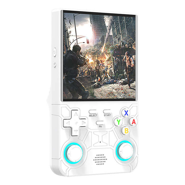 Purple - R36 Ultra 64GB 4-inch IPS Screen Handheld Game Console Built in 15000+Games RK3326 Chip Dua