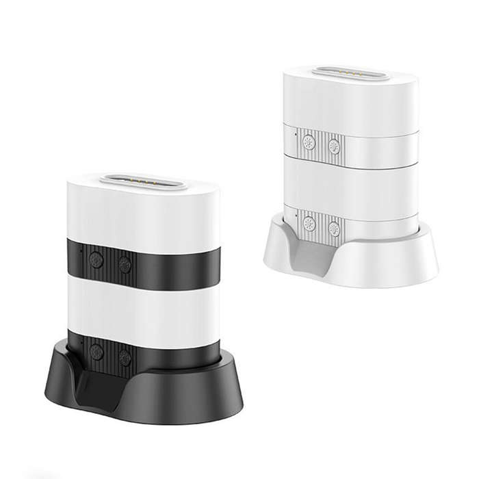 White - Elfeland Rechargeable Magnetic RGB Mood Light Stackable Design Touch Control LED Night Lamp