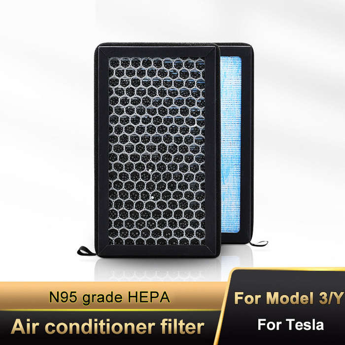 A - Air Filter N95 Grade HEPA Activated Carbon Honeycomb Mesh Advanced Filtration Clean Air Removal
