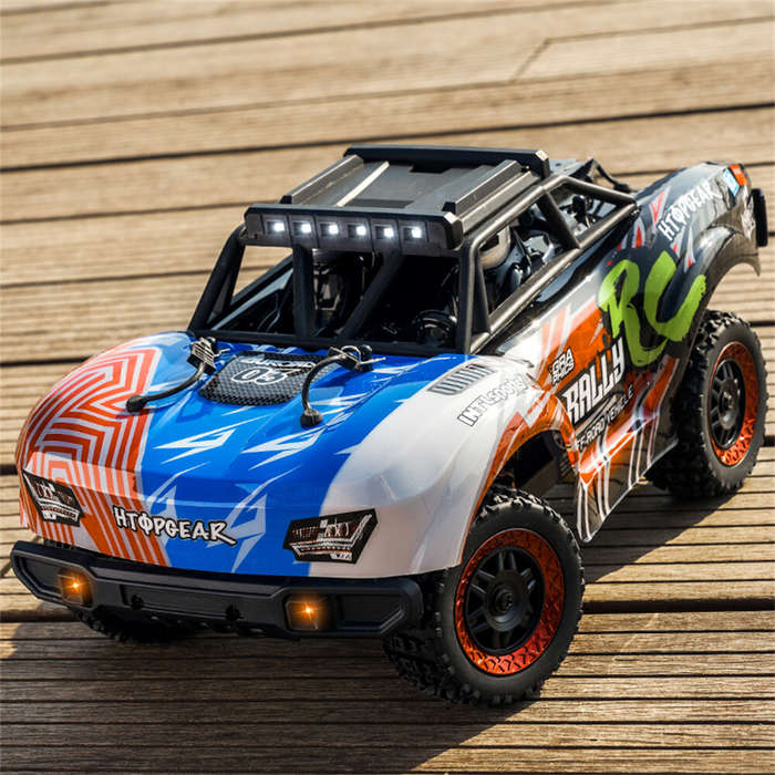 Red - SCY 18103 1/18 2.4G 4WD RTR Truck Brushed RC Car Full Proportional Control with LED Front Ligh