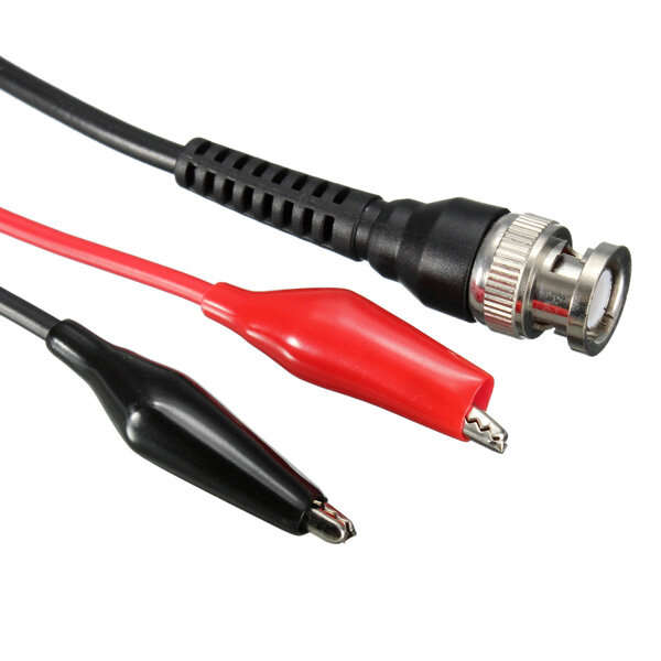 Y101 1Pcs 1.1M 50 Pure Copper BNC To Alligator Clip Test Cable Oscilloscope Q9 Test Line