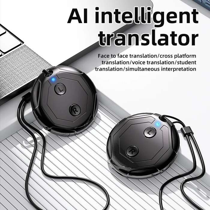 Black - K18 AI Intelligent Translator Multi-language Translation Simultaneous Interpretation Cross P