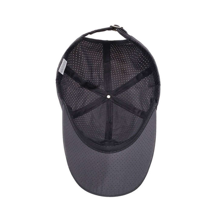 Black - Summer Breathable Hiking Caps Mesh Quick Drying Men Women's Outdoor Sports Travel Fishing Cl