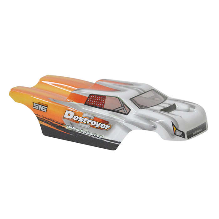 Orange - HBX 16890 16890A 1/16 RC Car Parts Body Shell Painted w/ Sticker M16066 M16067 Vehicles Mod