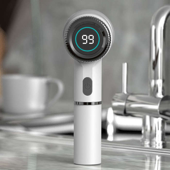 Grey - Multifunctional Electric Washer Dishwasher Brush Waterproof Glass Gap Kitchen Cleaning Brush