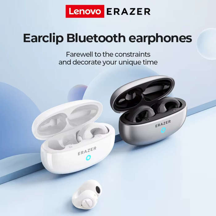 White - LENOVO ERAZER XT83PRO TWS Earclips bluetooth Earphone 13mm Drivers 3D Stereo 15H Playback Lo