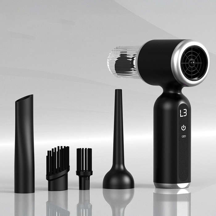 Black - 2 In 1 Blowing Suction Vacuum Cleaner Household Vacuum Cleaner Wireless Car Vacuum Cleaner P