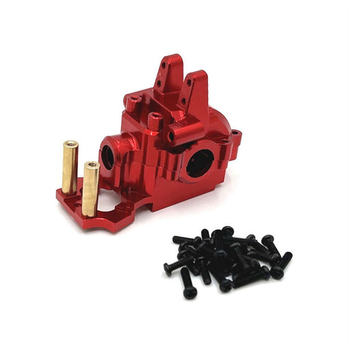 Red - Upgraded Metal Spare Parts Front Gearbox Set Accessories for MJX 1/14 14301 14302 14303 14209