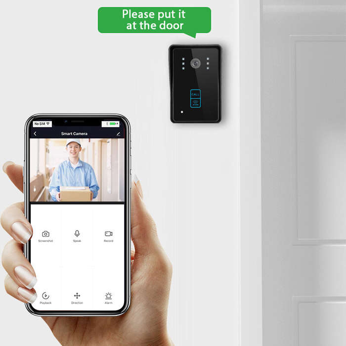 European Standard Tuya Smart WiFi Video Doorbell APP Wireless Remote Phone Call 1080P Camera Motion