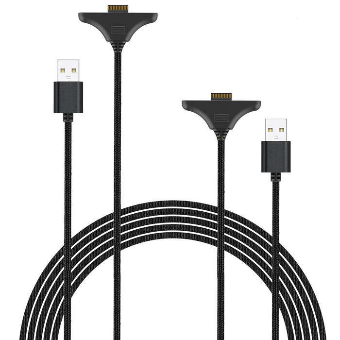 Black - IPEGA PG-SW2119A Switch2 Left and Right Handle Charging Cable 2-in-1 Magnetic Charging 3M Lo