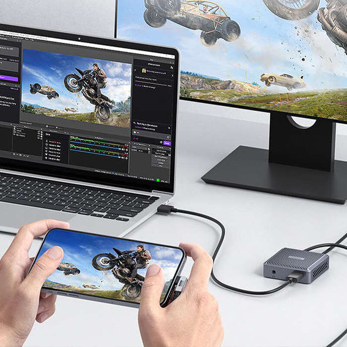 Hagibis 4K HD-Compatible Video Capture Card Loop Out for Game Recording Live Streaming 1080P Grabber