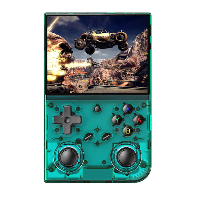 Black - [64G+256G]ANBERNIC RG35XX Pro Handheld Game Console Built in 14000+ Games 3.5-inch IPS Scree