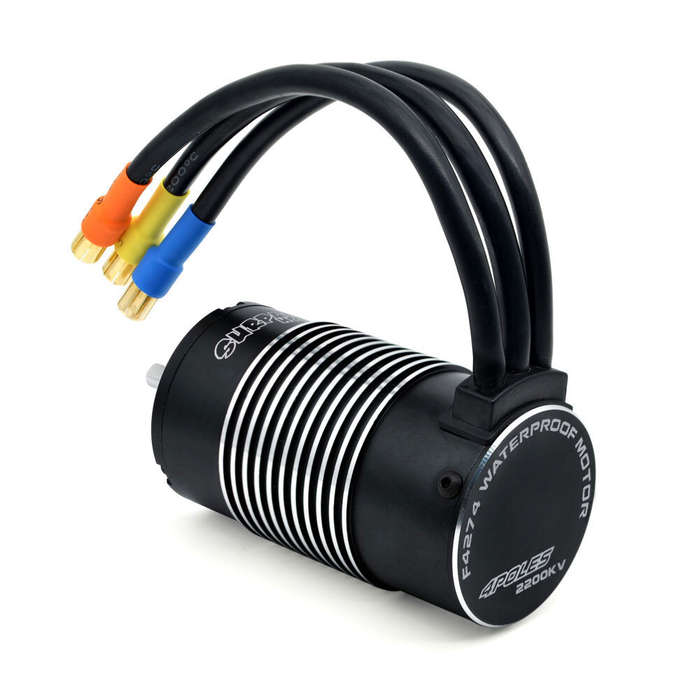 01 - SURPASS HOBBY 4274 2200KV Sensorless Brushless Waterproof Motor for 1/8 RC Car Model Parts