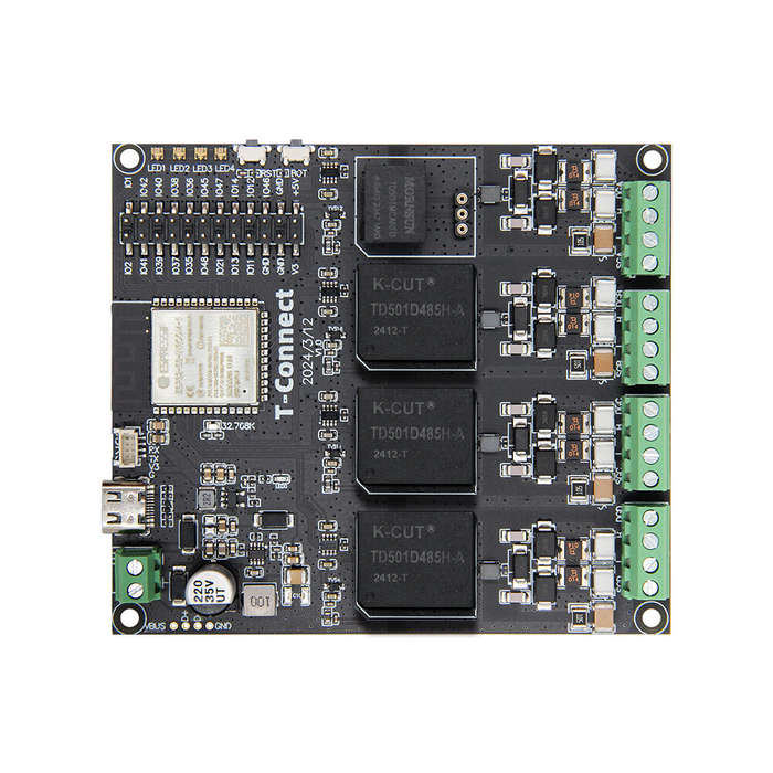 Black - LILYGO T-Connect ESP32-S3 Industrial Control Development Board RS485 CAN Module WiFi bluetoo