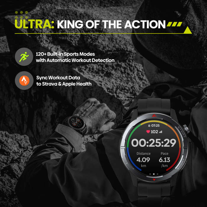 Silver - [World Premiere]Zeblaze Stratos 3 Ultra 1.43 inch AMOLED GPS Dual Brand GNSS 5 ATM IP69K Wa