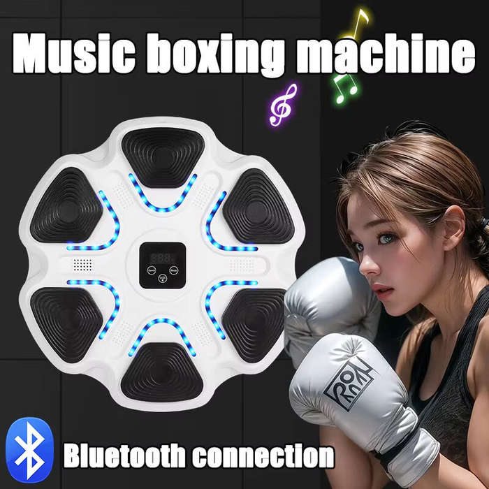 White - KALOAD Smart Music Punching Target 9 Speed Gradient Adjustment Intelligent Auto Counter Wall