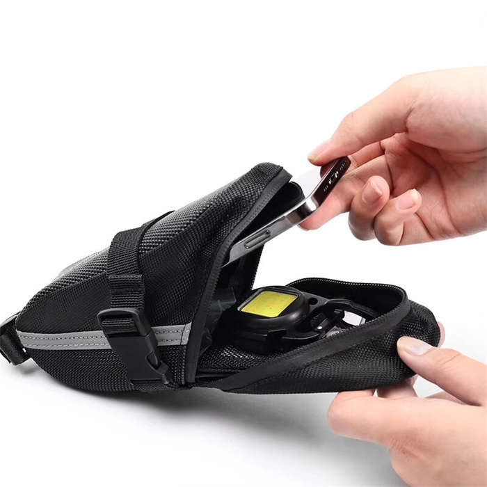 Black - B-SOUL 1.7L Cycling Tools Bag Quick Release Mountain Bike Saddle Bag Waterproof Road Bike Cu