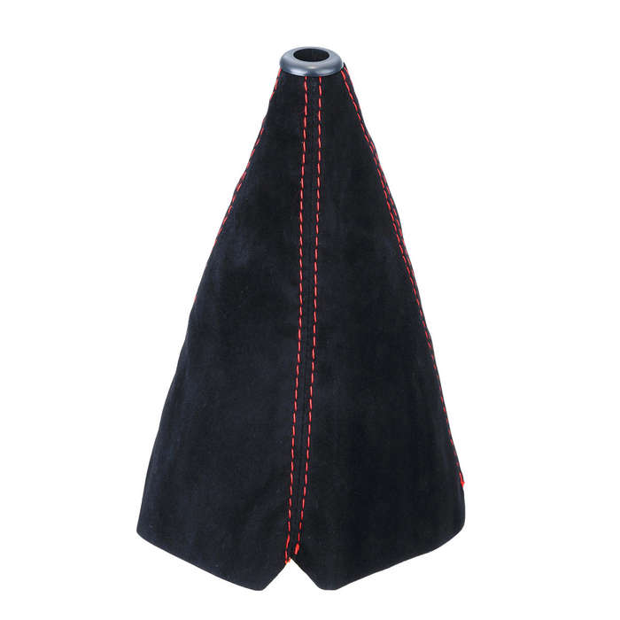 Black - Auto Car Universal Suede Leather Shift Boot Cover Gaiter Gear Manual Shifter