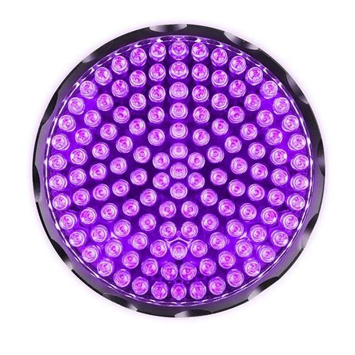 128 LED UV Purple Light Ultraviolet Inspection Torch Portable Lamp Waterproof Multifunctional 395nm