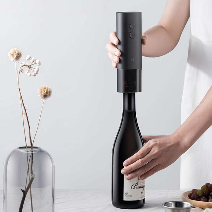 Black - XIAOMI Mijia Electric Red Wine Bottle Opener Wine Opener Household Multi-Function Screwdrive