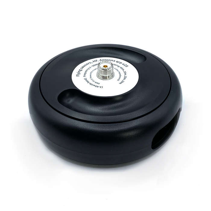 Black - 1-30MHz Pocket HF Antenna Shortwave Antenna Inverted V Horizontal Balun Long Line Wideband E