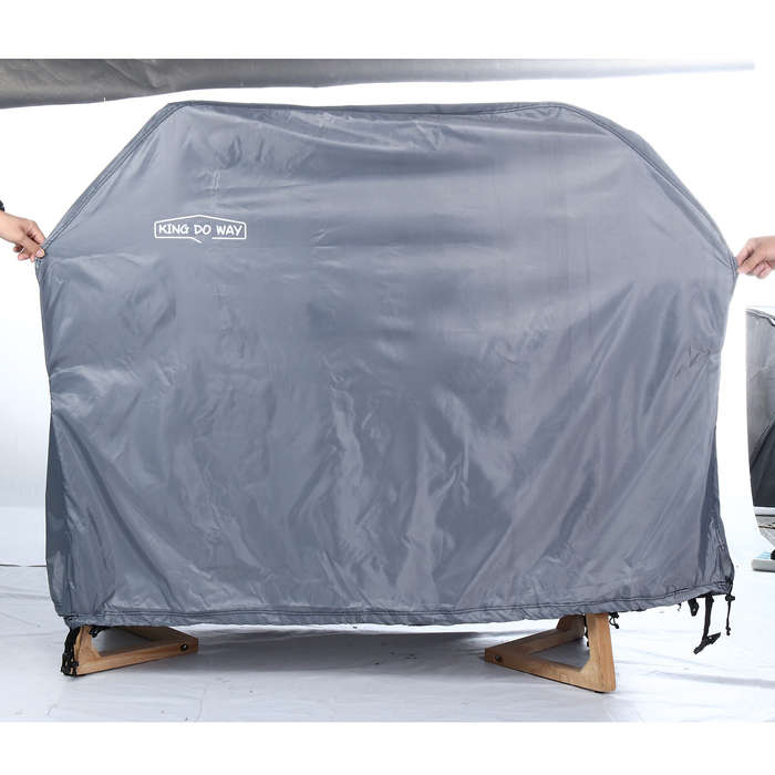 Black - Waterproof Anti-UV BBQ Grill Cover Tear-resistant Non-fading Grill Cover