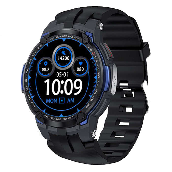 Grey - H6 1.28-inch HD Screen ECG+PPG AI Test Report Heart Rate Blood Pressure Blood Oxygen Monitor