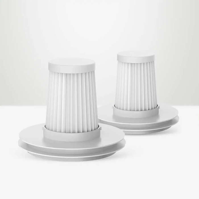White - Xiaomi Mijia 2 Pack HEPA Filter for MJCMY01DY Vcuum Cleaner Mite Remover