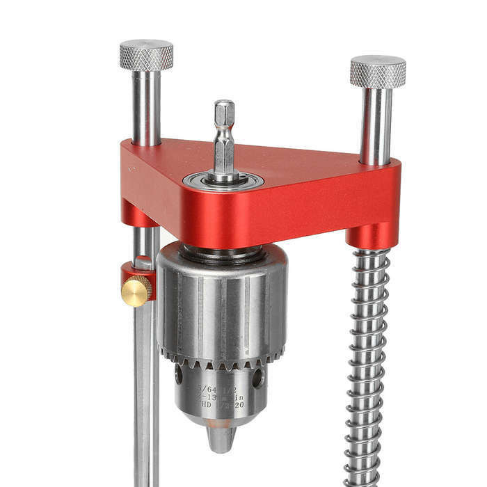 ENJOYWOOD Upgraded All Aluminum Alloy Adjustable Woodworking Drill Locator Guide With 8pcs Extension