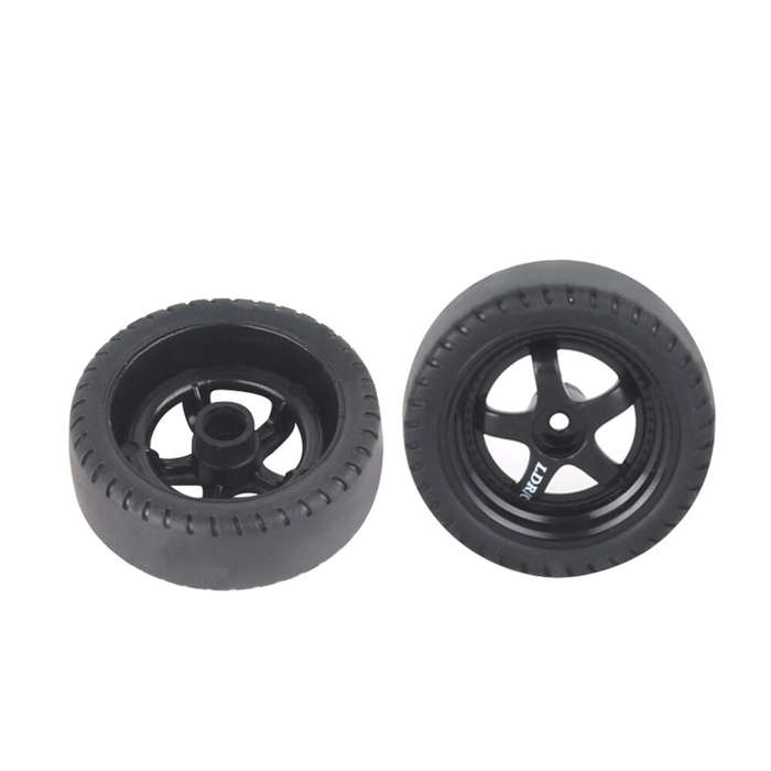 Black - 4PCS LDRC 1801 1802 1803 A86 A86P 1/18 RC Car Drift Tires Wheels Rims Vehicles Models Spare