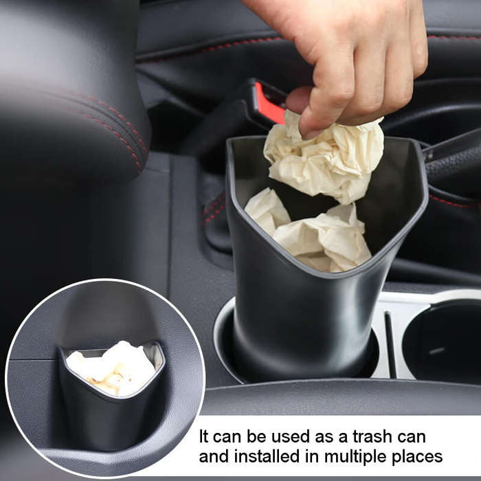 Black - Multifunctional Car Storage Bucket Umbrella Storage Bag Bucket Waterproof Box Car Trash Can