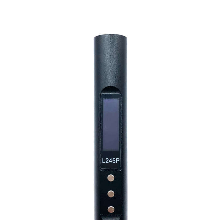 Sliver - L245P Smart Soldering Iron CNC Metal Case Dual PD/DC Power 65W-100W Fast Heating 0.91inch O