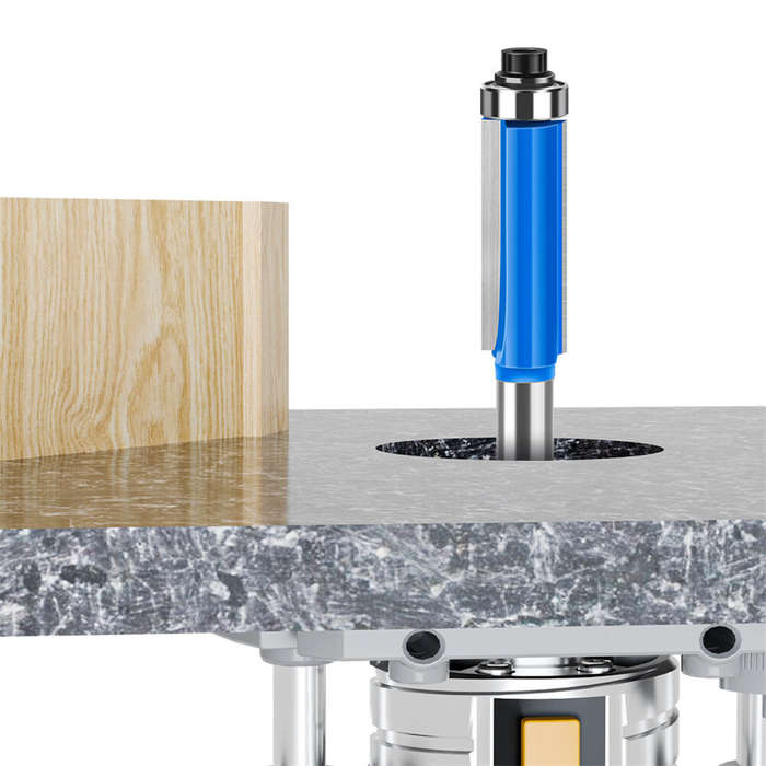 1/4 Inch 6.35mm Shank - 23pcs 6mm 1/4 Inch Shank Tungsten Carbide Flush Trim Pattern Router Bit Set