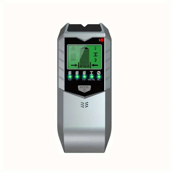 Yellow - 5-in-1 Electronic Wall Detector SH402 Multifunctional Handheld Metal Stud Wood Finder with