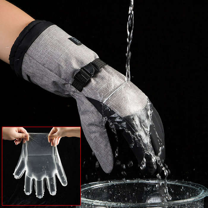 3 Gear Temperature Control Motorcycle Riding Gloves + 5000mAh Battery Winter Heated Warm Gloves for