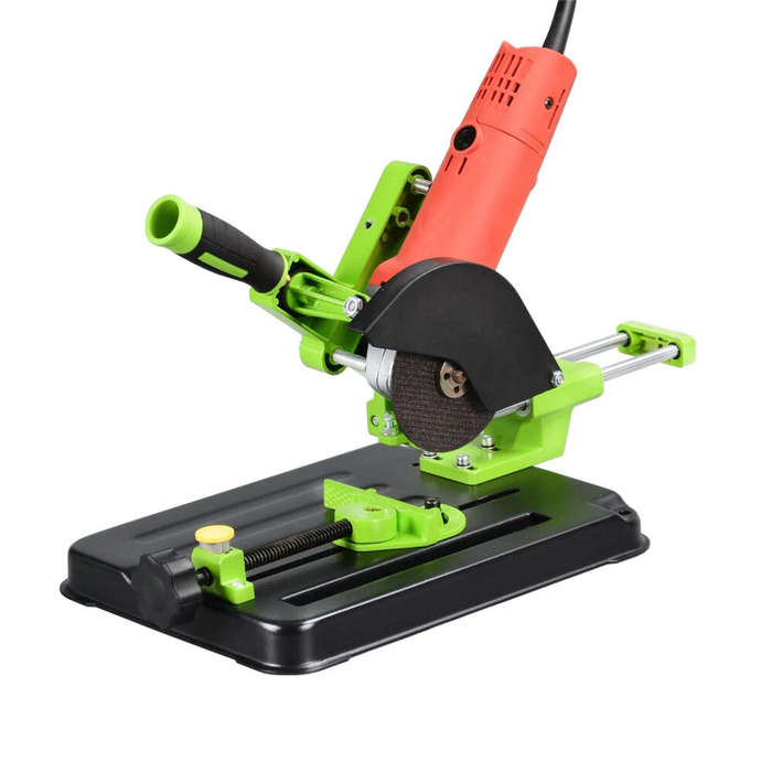 Green - Drillpro Universal Angle Grinder Stand BG-612506 Adjustable Cutting Base Fits 110mm 115mm 12