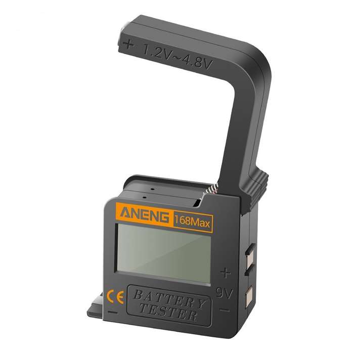 ANENG 168Max Digital Lithium Battery Capacity Tester Universal Test Checkered Load Analyzer Display